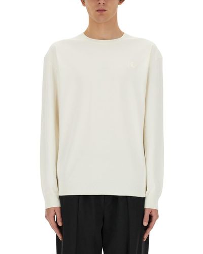 Helmut Lang Jersey With Logo - White