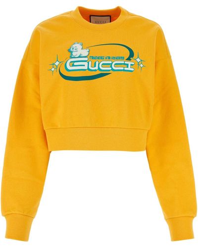 Gucci Cotton Sweatshirt - Yellow