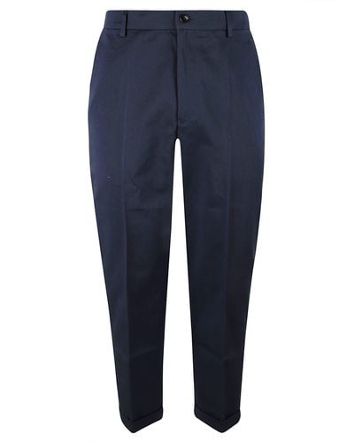 KENZO Tapered-leg Tailored Pants - Blue