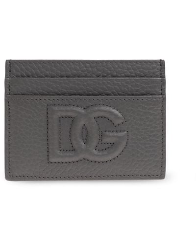 Dolce & Gabbana Dolce & Gabbana Card Case With Logo - Gray