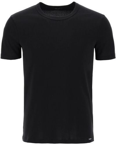 Tom Ford Crew Neck T Shirt - Black