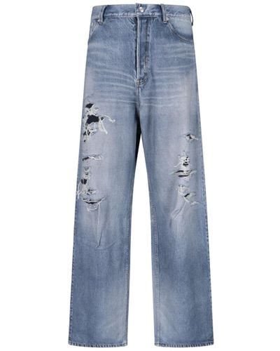 Balenciaga 'trompe-l'œil' Jeans - Blue