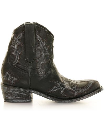Mexicana Cowboy Style Boot With Side Zip - Multicolour
