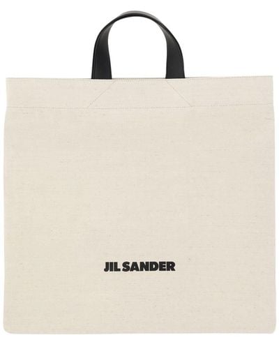 Jil Sander Shopping Bag - White