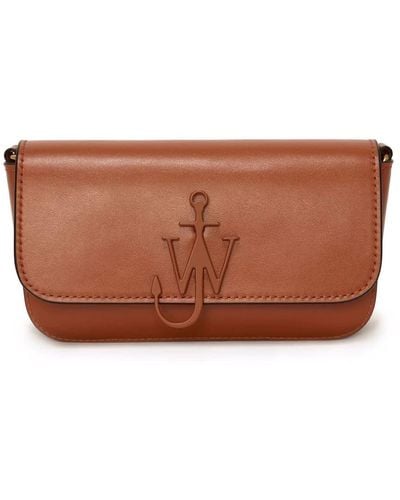 JW Anderson Brown Leather Baguette Bag