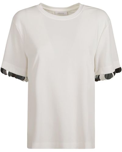 Rabanne Round Neck T-Shirt - White