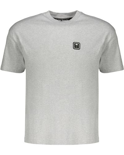 Palm Angels Cotton T-Shirt - Gray