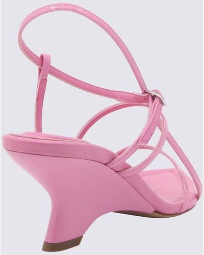 Gia Borghini Leather 26 Sandals - Pink