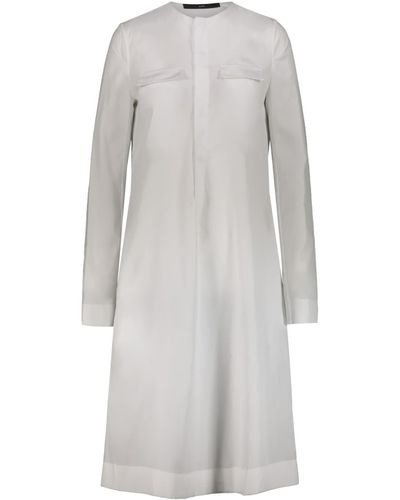 SAPIO N°15 Long Cotton Shirt - Grey