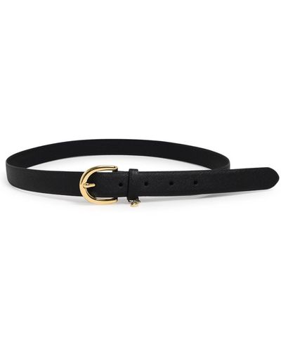 Lauren by Ralph Lauren Logo Charm Belt - Black