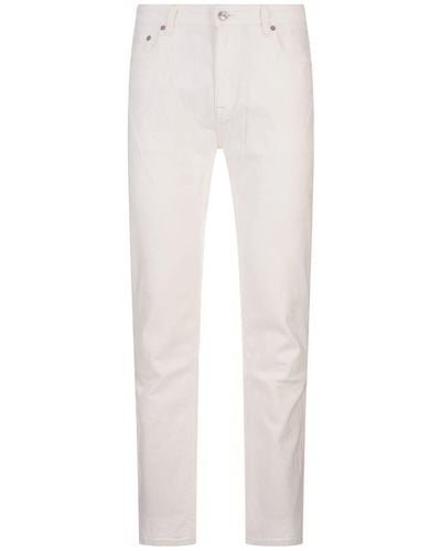 Etro Jacquard Slim Jeans - White