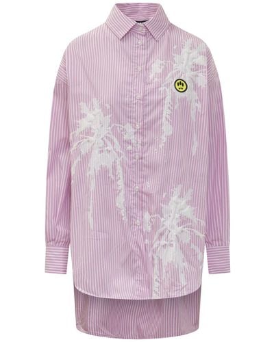 Barrow 3D Palm Shirt - Pink