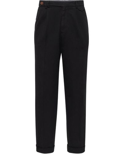 Brunello Cucinelli Dyed Trousers - Black
