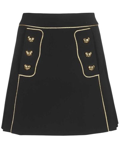 Moschino Technical Fabric Mini-skirt - Black