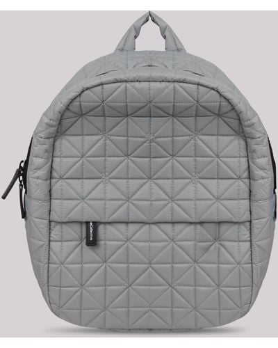 VEE COLLECTIVE Vee Collective Quilted Leather-Trim Backpack - Gray