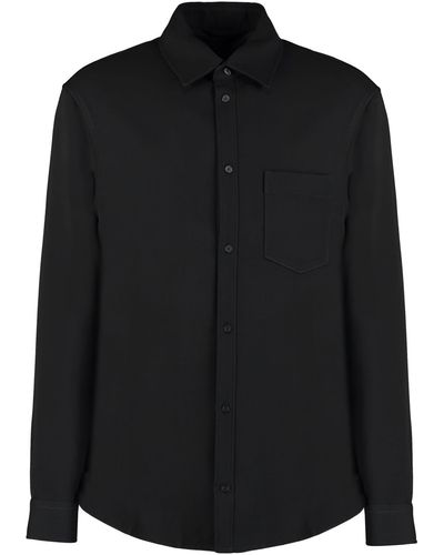 Balenciaga Virgin Wool Overshirt - Black