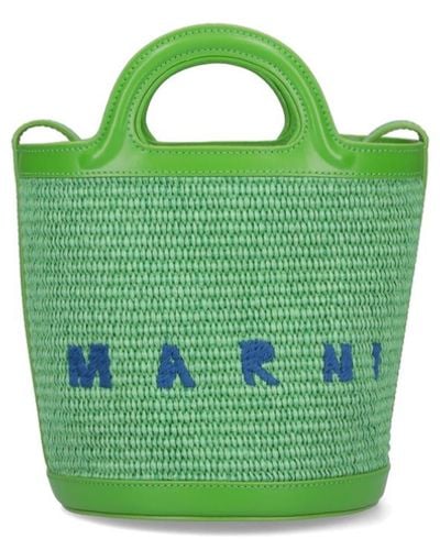 Marni Tropicalia Bucket Bag - Green