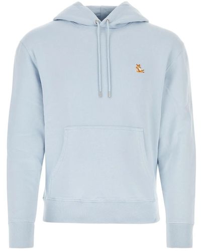 Maison Kitsuné Pastel Light-blue Cotton Sweatshirt