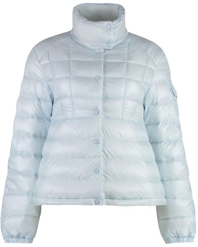 Moncler Aminia Down Jacket With Button Closure - Blue
