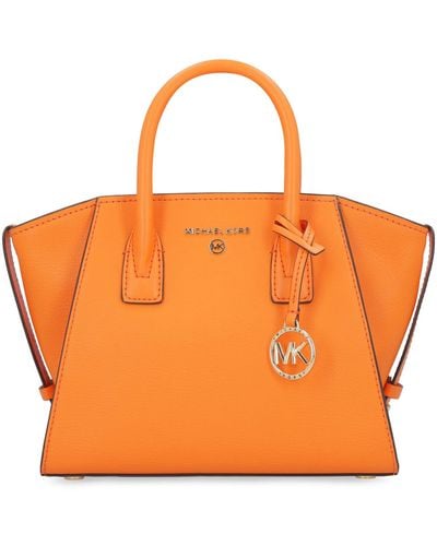 MICHAEL Michael Kors Avril Small Leather Handbag - Orange