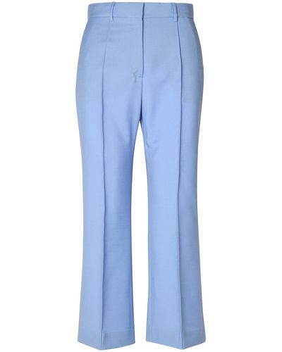 Lanvin Light Virgin Wool Trousers - Blue