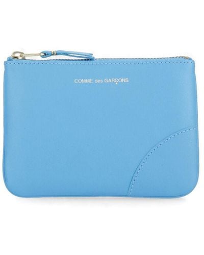 Comme des Garçons Wallet With Logo - Blue