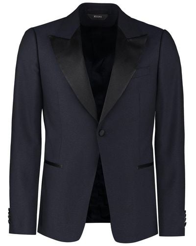 ZEGNA Two-Piece Single-Breasted Suit - Black