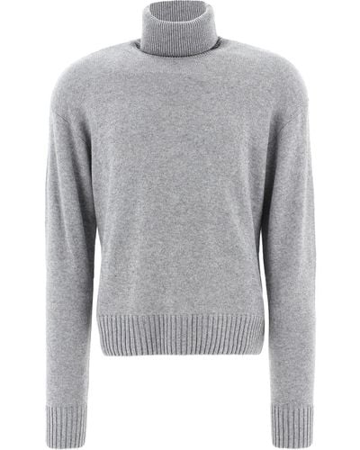 Off-White c/o Virgil Abloh Fine Knit Turtleneck Jumper - Grey