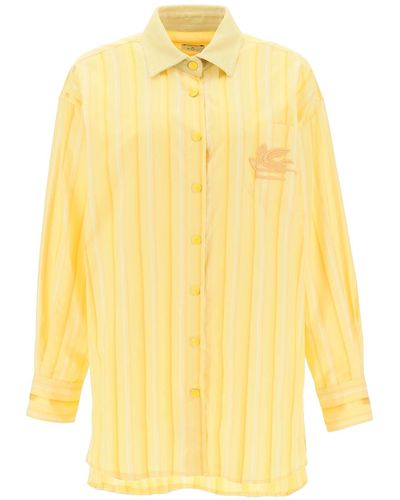 Etro Silk Blend Shirt - Yellow