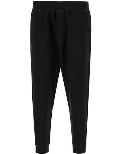 DSquared² Jogger Pants With Rear Logo Print - Black