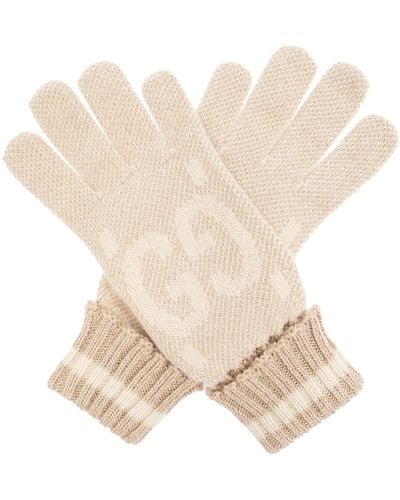 Gucci Cashmere Gloves - Natural