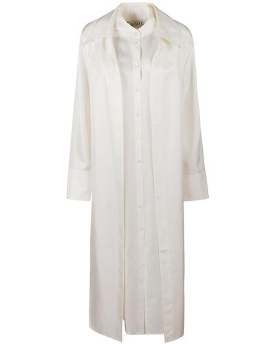 Rohe Layered Long Shirt Dress - White