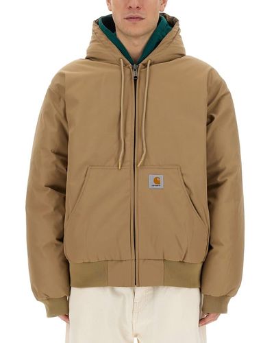 Carhartt Jacket With Logo - Brown