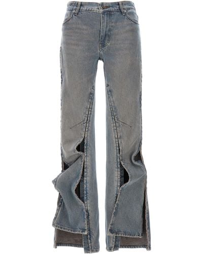Y. Project 'Hook And Eye' Jeans - Gray