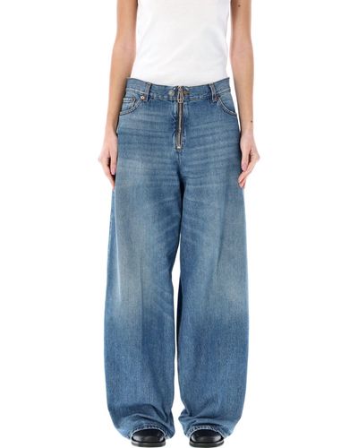 Haikure Bethany Zipped Jeans - Blue