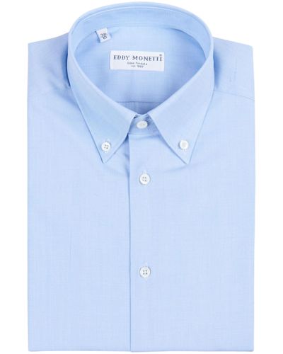 Eddy Monetti Button Down Shirt - Blue