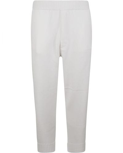 Zegna Ribbed Track Trousers - White