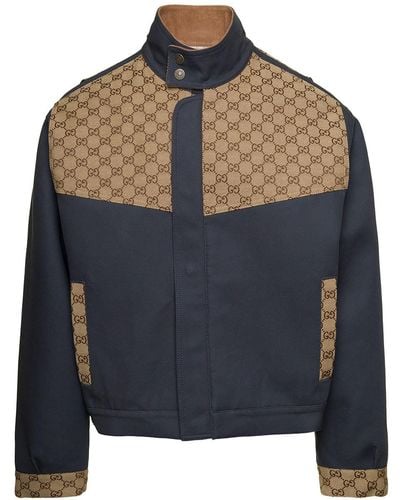 Gucci GG Supreme Cotton Jacket - Blue