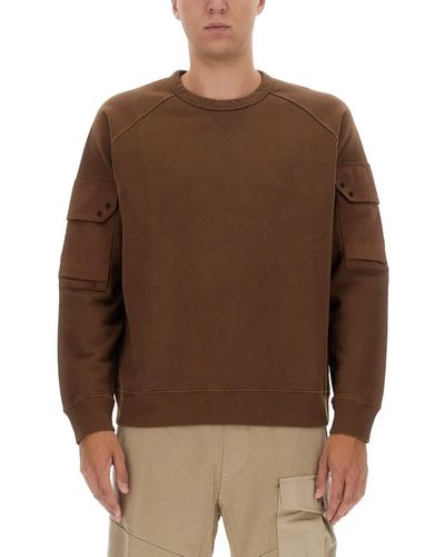C.P. Company Sweatshirt With Logo - Brown