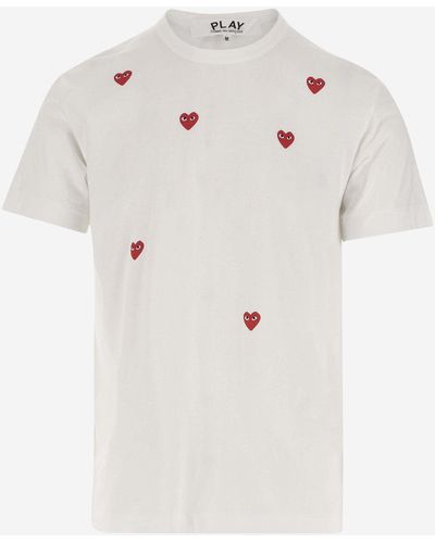 Comme des Garçons Cotton T-Shirt With Logo - Natural
