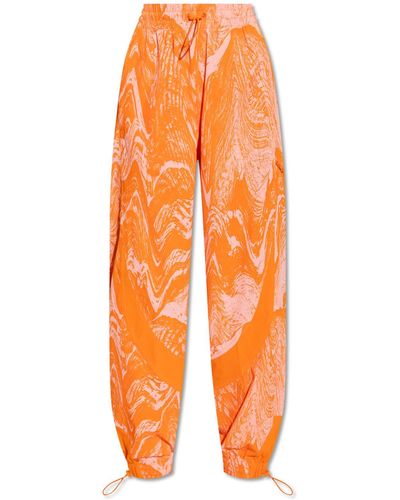 adidas By Stella McCartney Track Pants With Logo - Orange