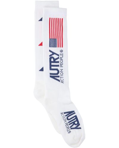Autry Logo Socks - White