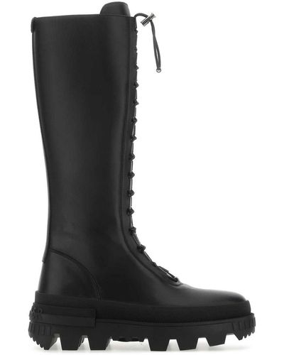 Moncler Elasticated Calf-Length Boots - Black