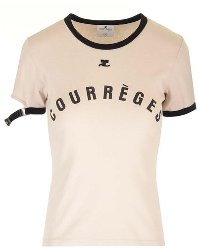 Courreges Courreges T-Shirts And Polos - Natural