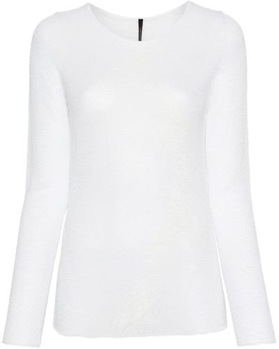 Pierantoniogaspari Printed Crew Neck Sweater - White