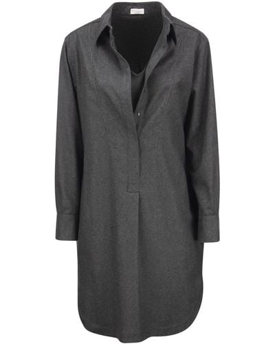 Brunello Cucinelli Wool Dress - Gray