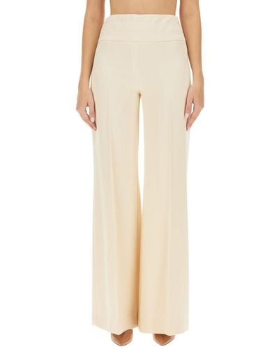 Moschino Wide Leg Trousers - Natural