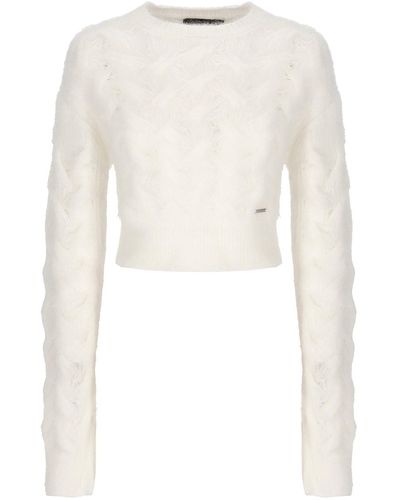 DSquared² 3d Cable Sweater - White