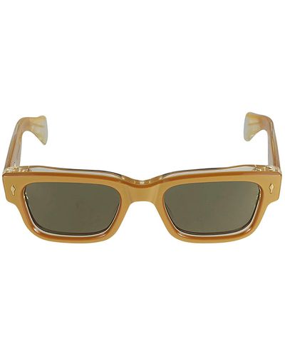 Jacques Marie Mage Rectangle Classic Sunglasses - Metallic