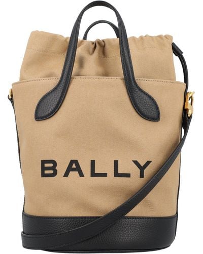 Bally Bar 8 Hours Bucket Bag - Natural